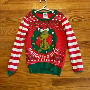 Grinch ugly Christmas sweater size 10-12